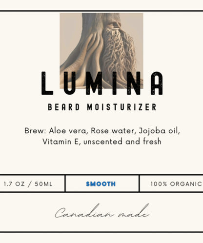 lumina beard moisturizer ingredients label